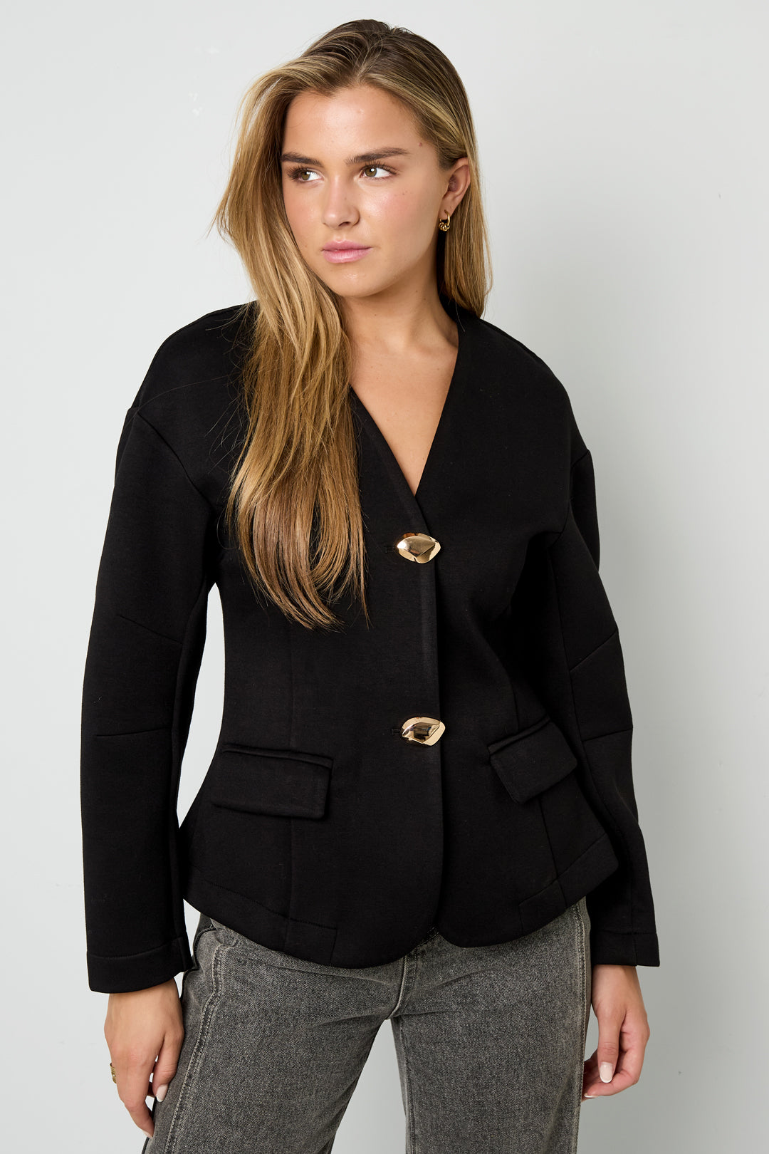 Polyester fiber (polyester) Ladies' suit set Solid color Elegant Fall/Winter  Clothes