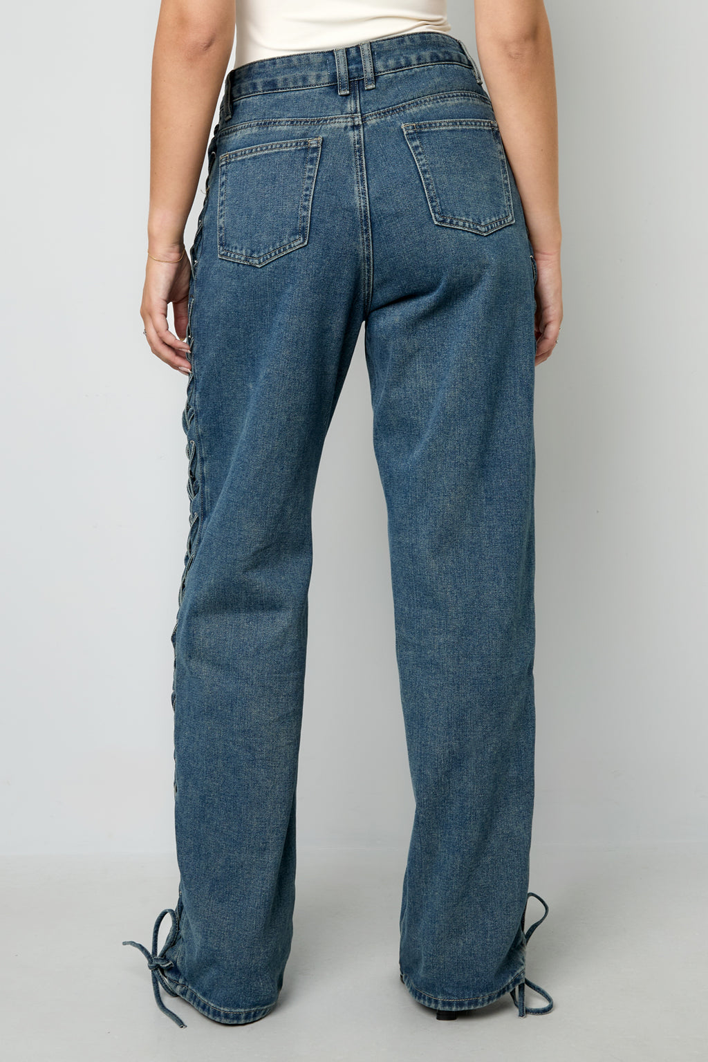 Laced Up Jeans
