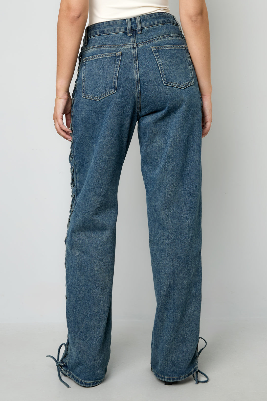 Laced Up Jeans