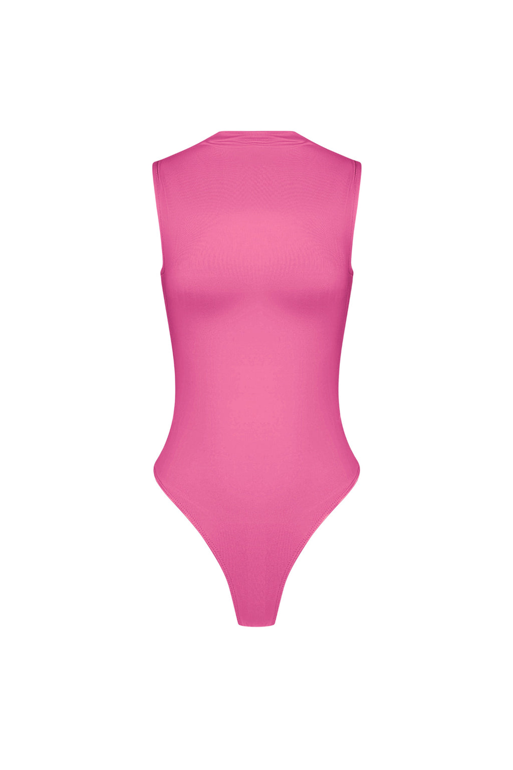 Elastische Tricot Vrouwen Body High Neck Minimalistisch Ontwerp
