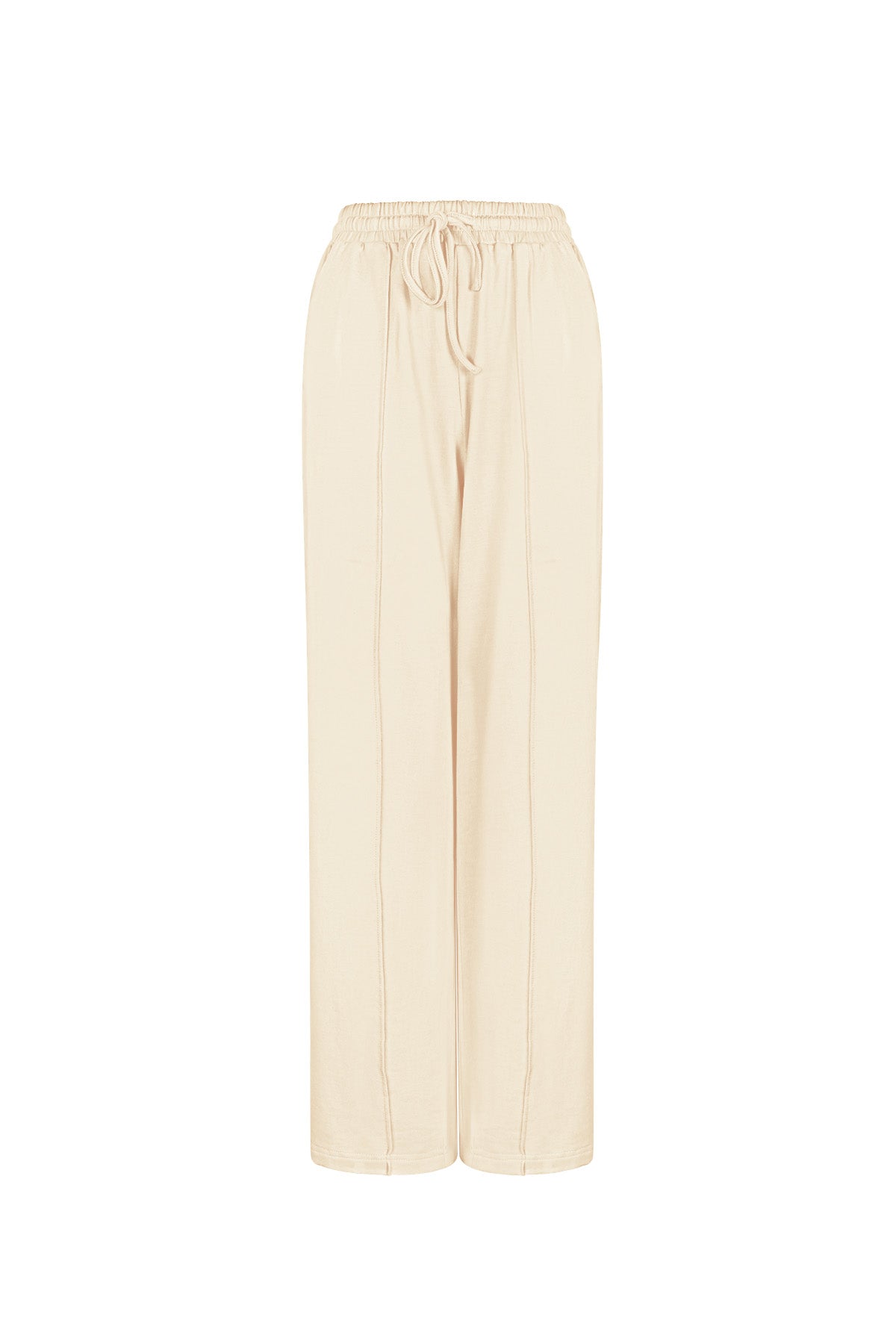 Cotton Vrouwen Wide Leg Pants Comfortabele Trekkoord Taille