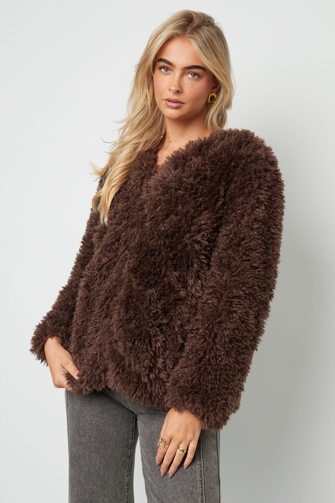 Soft fluffy coat
