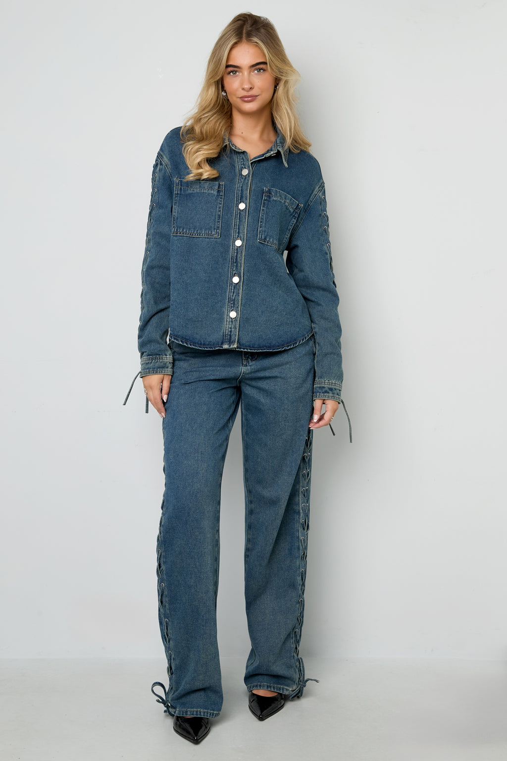 Laced Up Jeans