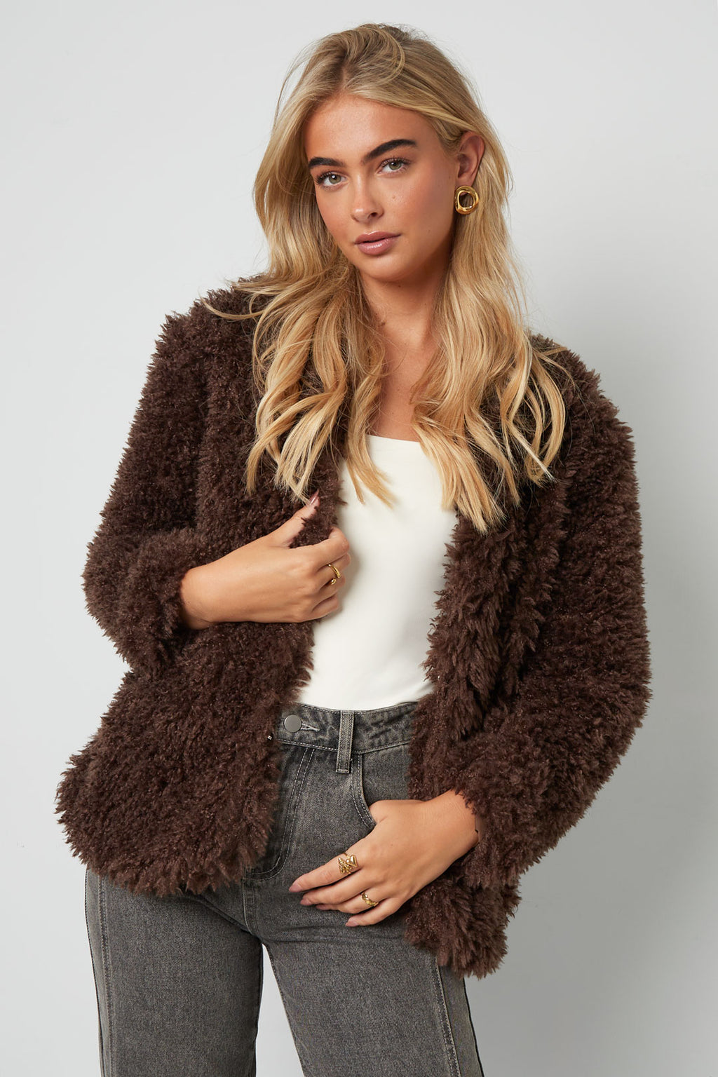 Soft fluffy coat