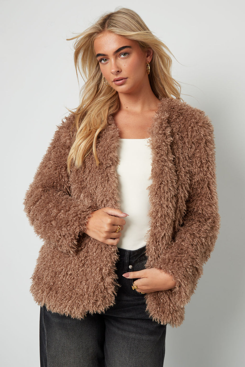 Soft fluffy coat