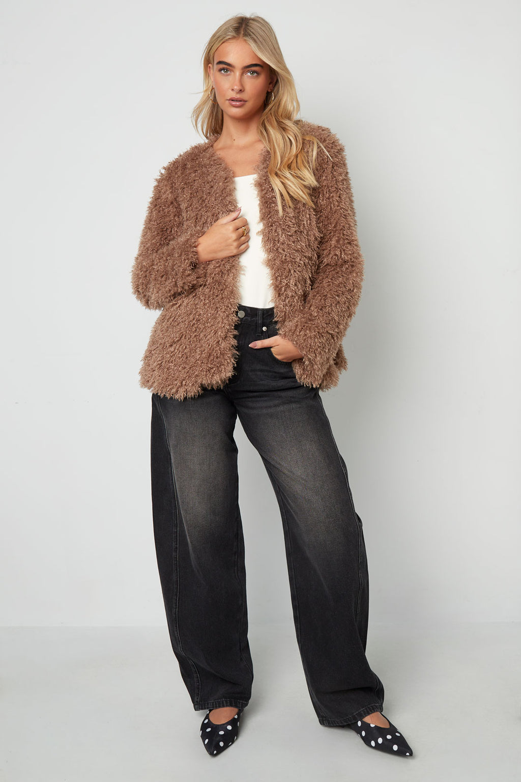 Soft fluffy coat